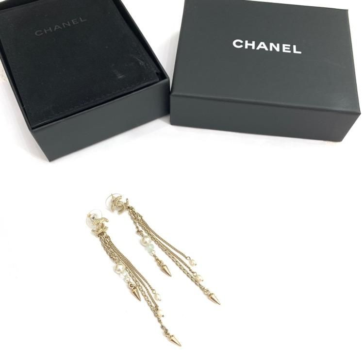CHANEL 】 CCマーク イヤリング パールピアス (CHANEL/ピアス