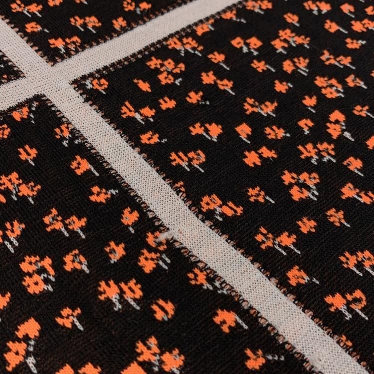 Mame Kurogouchi マメクロゴウチ Osmanthus Motif Jacquard Knitted