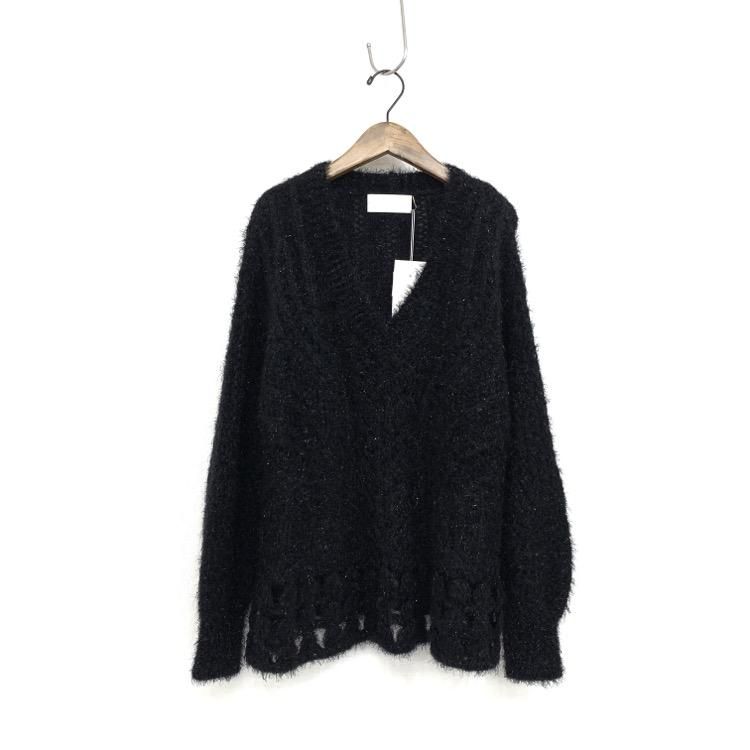 Mame Kurogouchi マメクロゴウチ Floral Mohair Knitted Pullover