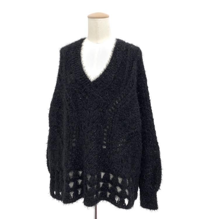Mame Kurogouchi マメクロゴウチ Floral Mohair Knitted Pullover