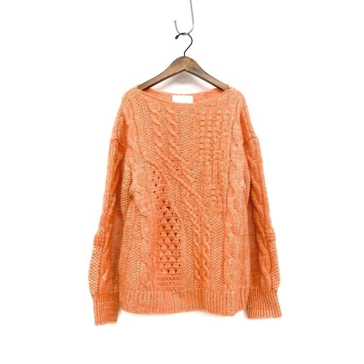 Mame Kurogouchi マメクロゴウチ Multi-Pattern Cable Knitted Sweater