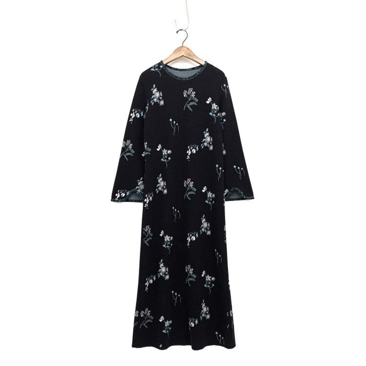 Mame Kurogouchi マメクロゴウチ Floral Jacquard Knitted Dress ジャ