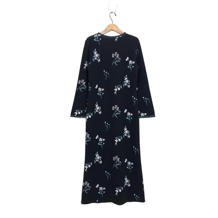 mame　Floral Jacquard knitte Dress