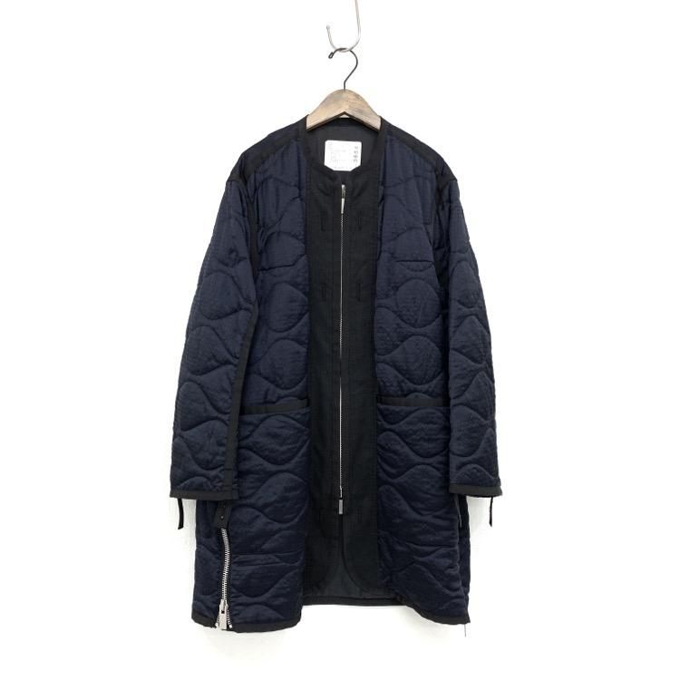 sacai サカイ キルティングジップスリットコート フリル sacai サカイ キルティングジップスリットコート フリル