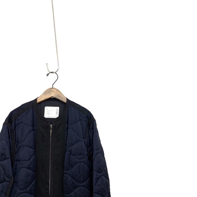 sacai サカイ キルティングジップスリットコート フリル sacai サカイ キルティングジップスリットコート フリル