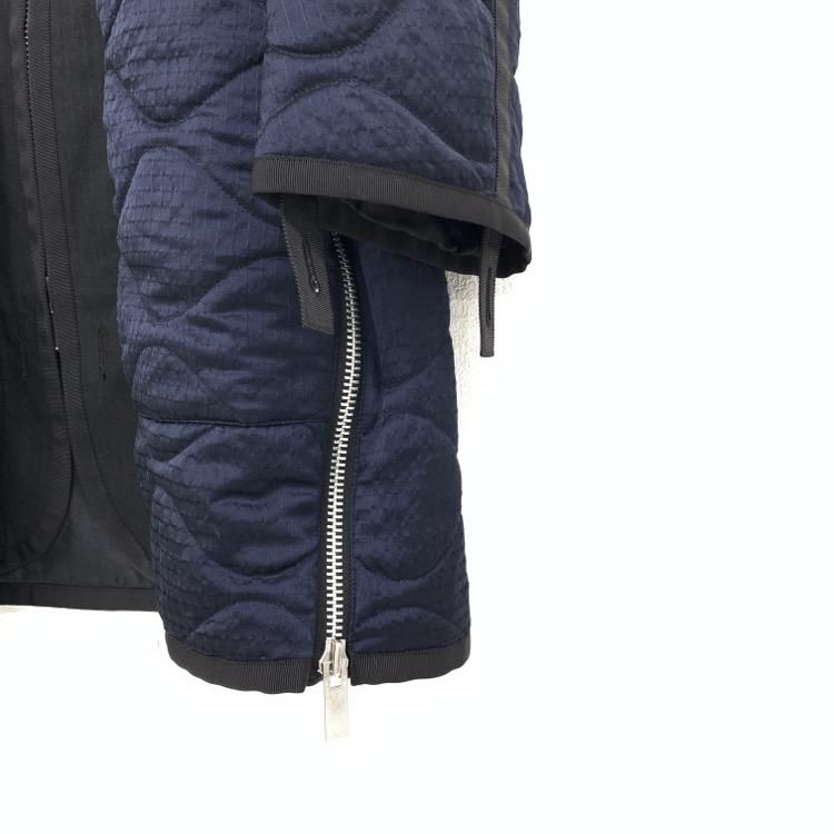 sacai サカイ キルティングジップスリットコート フリル sacai サカイ キルティングジップスリットコート フリル