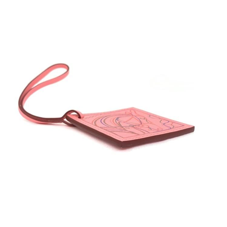 HERMES エルメス チャーム カレ ナノ ローブ デュ ソワール スイフト ローズエテ H080262CAAB - 7YORKU ONLINE