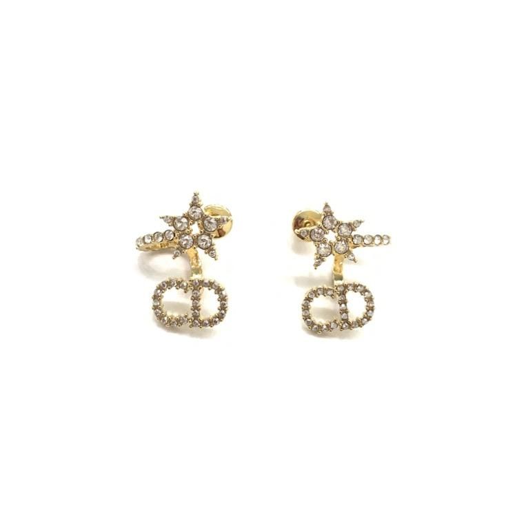 DIOR ディオール CLAIR D LUNE ピアス スターモチーフ&CD クリスタル DIOR ディオール CLAIR D LUNE ピアス スターモチーフ&CD クリスタル
