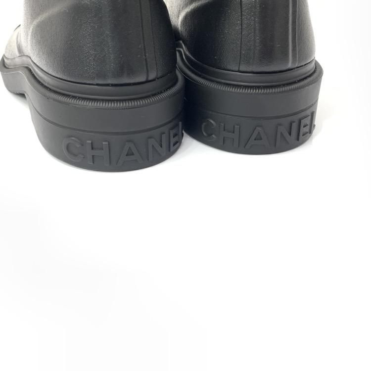 CHANEL シャネル ロング ブーツ ブラック 37 G38355X5632694305 CHANEL シャネル ロング ブーツ ブラック 37 G38355X5632694305