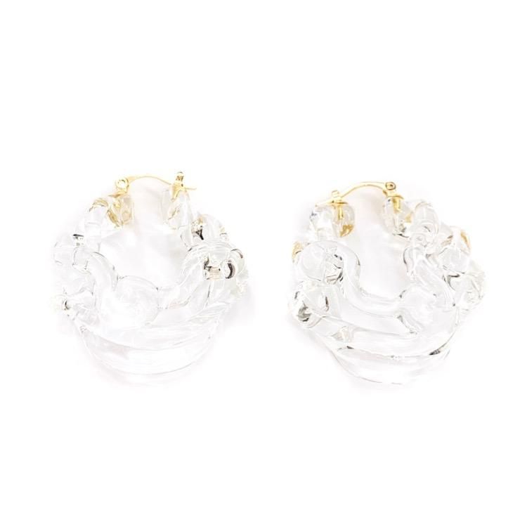 Mame Kurogouchi マメクロゴウチ Glass Round Earrings ガラスラウンド 