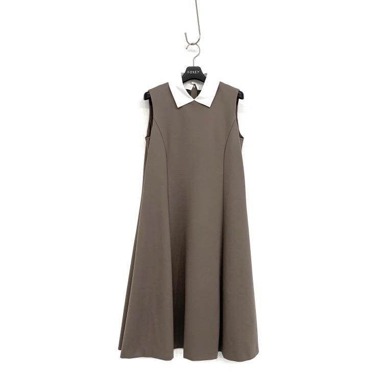FOXEY NEWYORK フォクシー エクラートドレス 白襟付ワンピース