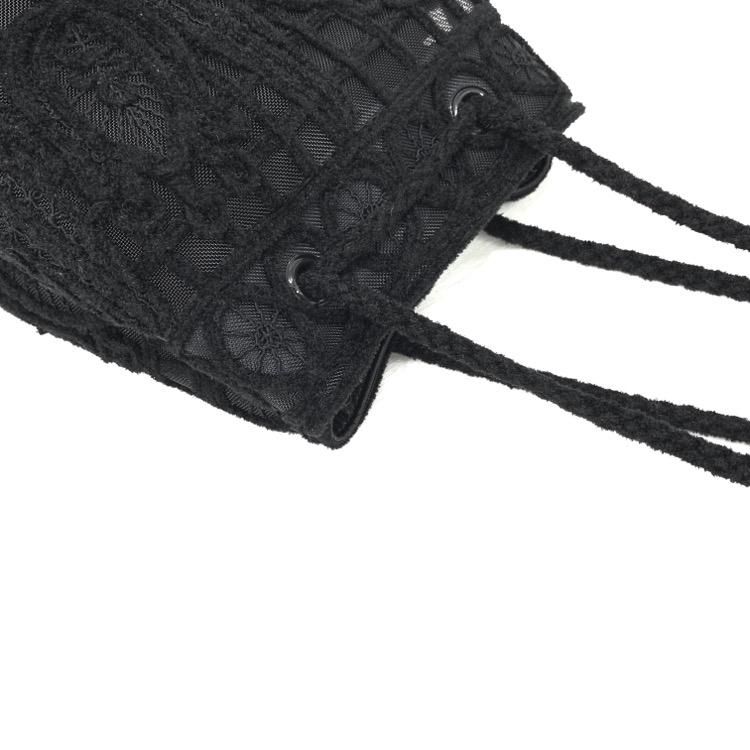 Mame Kurogouchi マメクロゴウチ Cord Embroidery Bucket Bag コード
