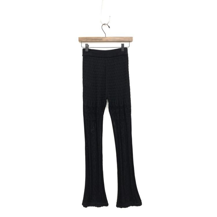 【Mame】curtain lace knitted trousers／ 2