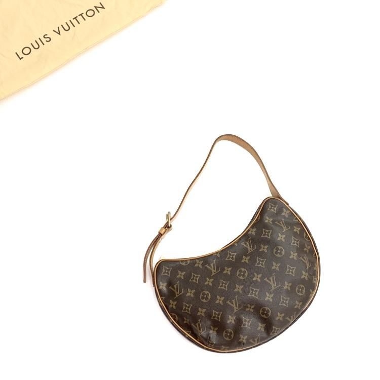 美品 ルイ ヴィトン モノグラム クロワッサンMM M51512 ショルダーバッグ バッグ LV 0056  LOUIS VUITTON