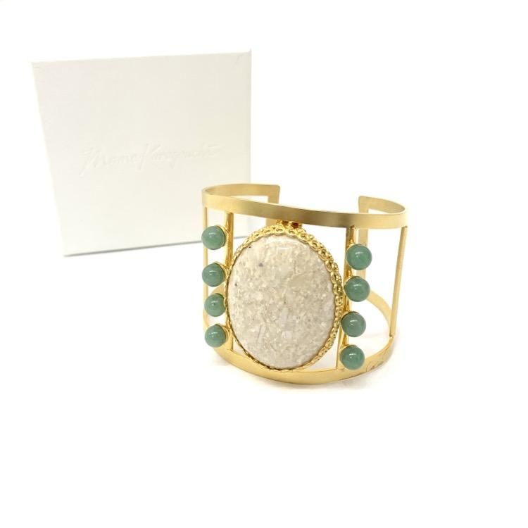Mame Kurogouchi マメクロゴウチ Aventurine Bangle 天然石