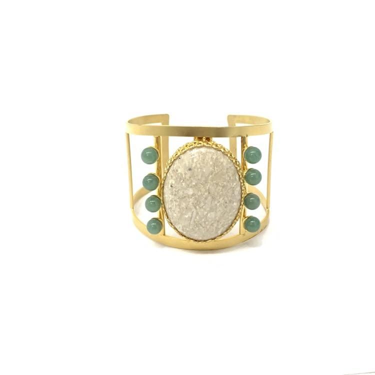 Mame Kurogouchi マメクロゴウチ Aventurine Bangle 天然石