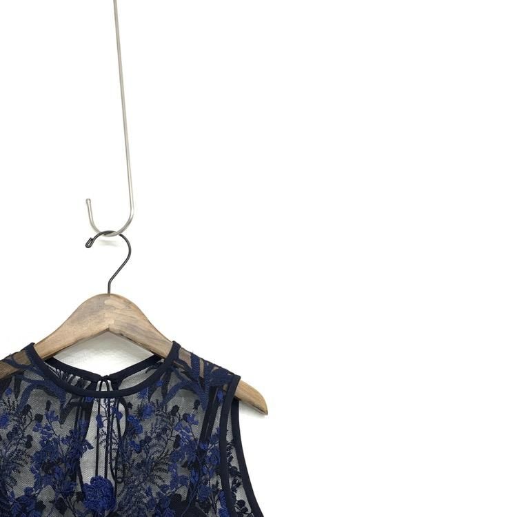 Mame Kurogouchi マメクロゴウチ Embroidery Sleeveless Blouse レース Mame Kurogouchi マメクロゴウチ Embroidery Sleeveless Blouse レース
