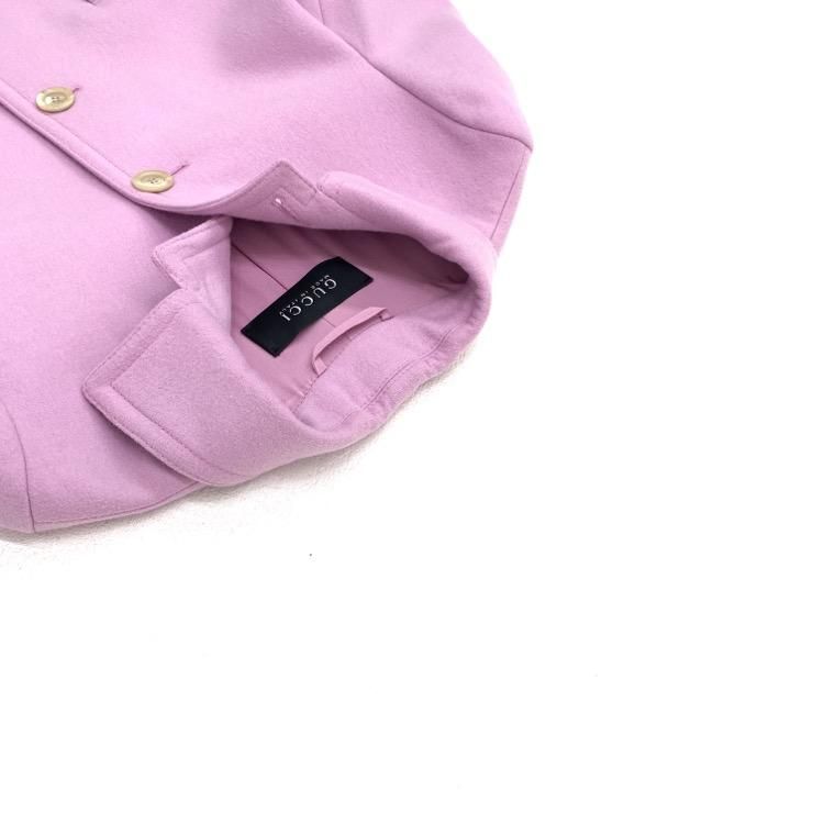 2212-3GUCCI グッチ ウーステンカラー コート ピンク 40 406947 2212-3GUCCI グッチ ウーステンカラー コート ピンク 40 406947