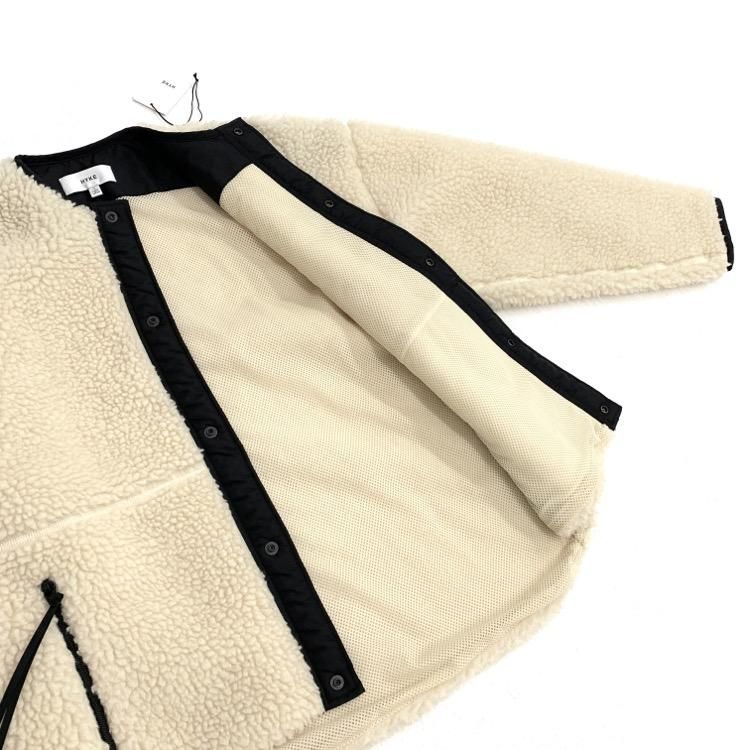 HYKE ハイク FAUX SHEARLING JACKET ボアジャケット ホワイト 1 HYKE ハイク FAUX SHEARLING JACKET ボアジャケット ホワイト 1