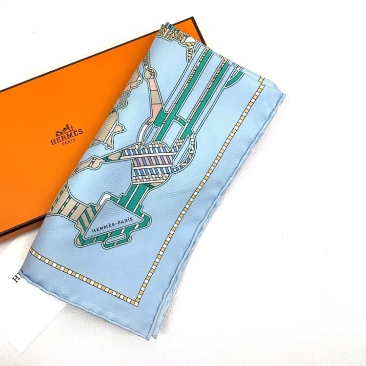 HERMES エルメス スカーフ カレ45ガヴロッシュ タッタソール