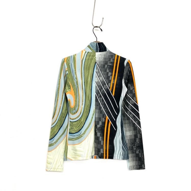 Mame Kurogouchi マメクロゴウチ Marble Print Jersey top マーブル