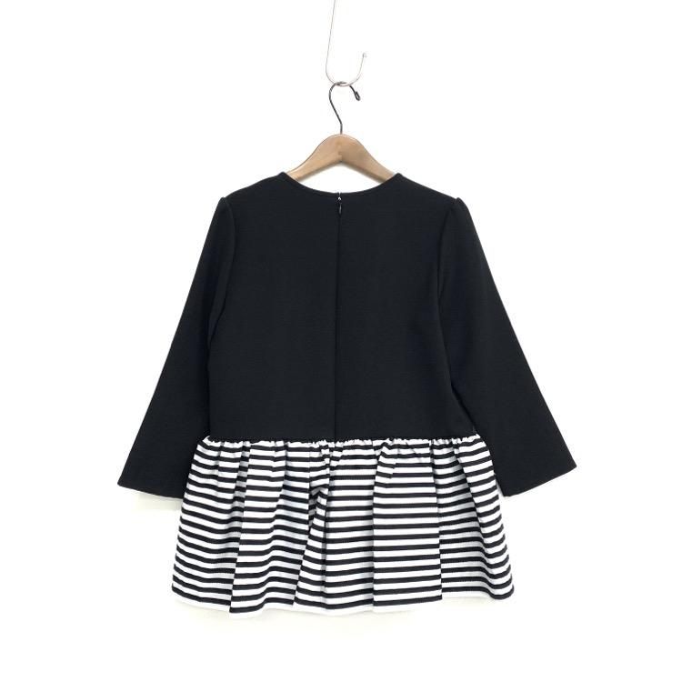 BORDERS at BALCONY ボーダーズアットバルコニー TWILL PEPLUM TOP