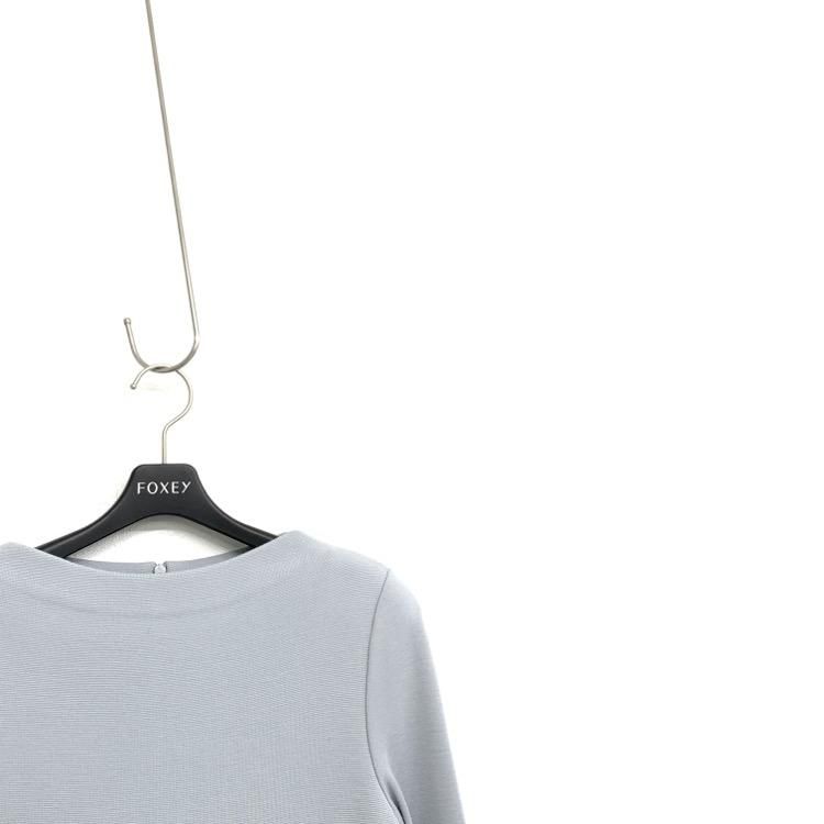 FOXEY フォクシー ニットドレス レターF ワンピース グレースウール