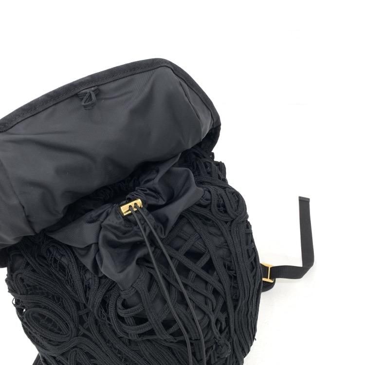 Mame Kurogouchi マメクロゴウチ Cording Embroidery Backpack コード