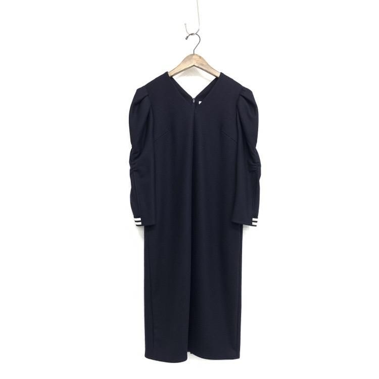 BORDERS at BALCONY ボーダーズアットバルコニー WOOL DRESS Vネック