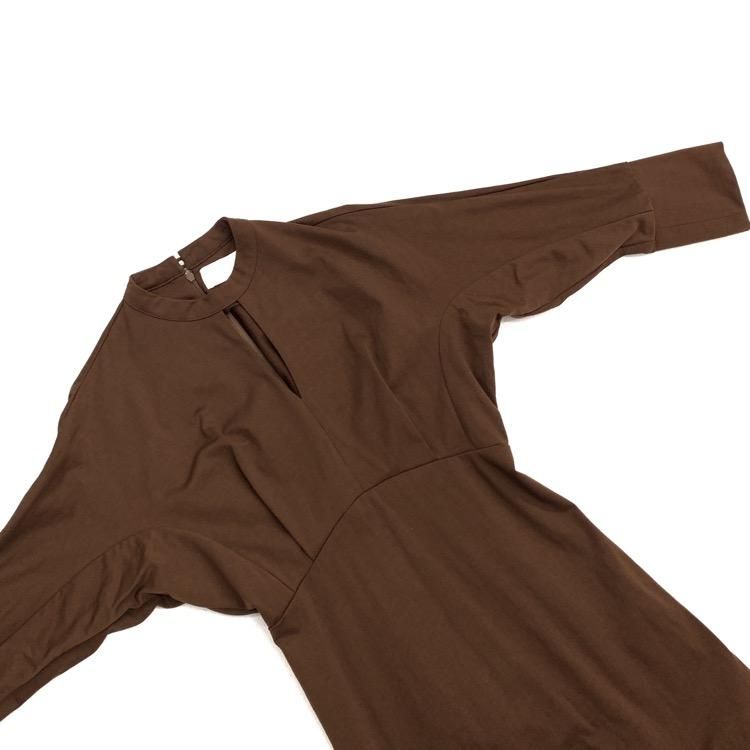 Mame Kurogouchi マメクロゴウチ Cotton Jersey Dres コットンジャージーワンピース MM21PF-JS721 - 7YORKU ONLINE