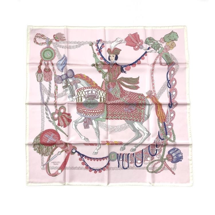 HERMES エルメス カレ 90 ティンパニ奏者 Le Timbalier シルクスカーフ
