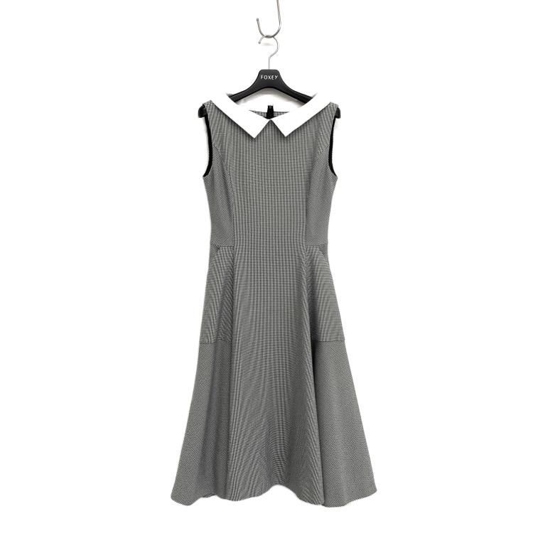 FOXEY NEWYORK フォクシー ドレス エディ 千鳥柄 白襟付2WAY FOXEY NEWYORK フォクシー ドレス エディ 千鳥柄 白襟付2WAY