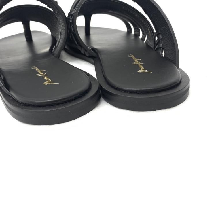 Mame Kurogouchi マメクロゴウチ Plait Detailed Leather Sandals