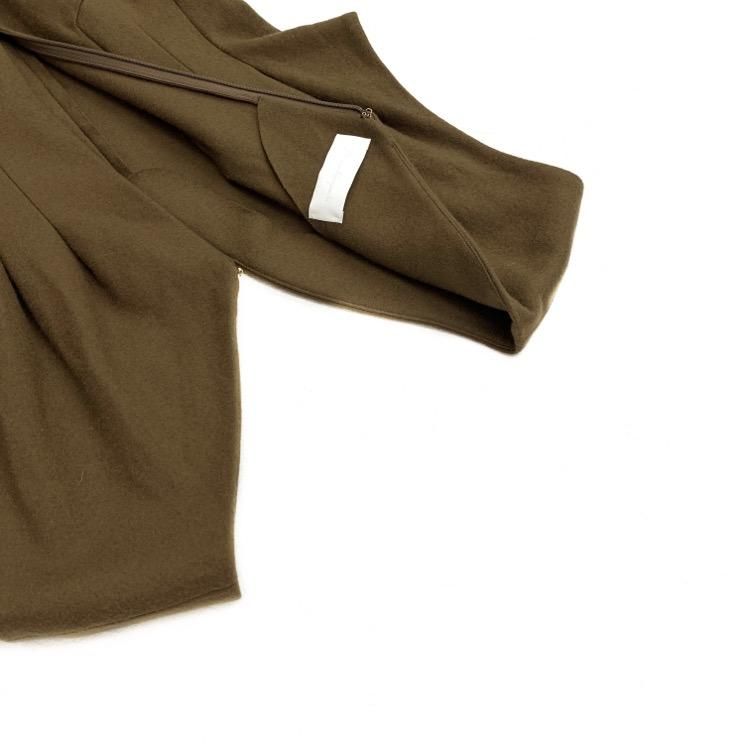 Mame Kurogouchi マメクロゴウチ V-Neck Tucked Wool Dress Mame Kurogouchi マメクロゴウチ V-Neck Tucked Wool Dress