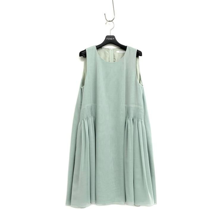 FOXEY フォクシー サイドタックドレス ワンピース ミント 42 36786