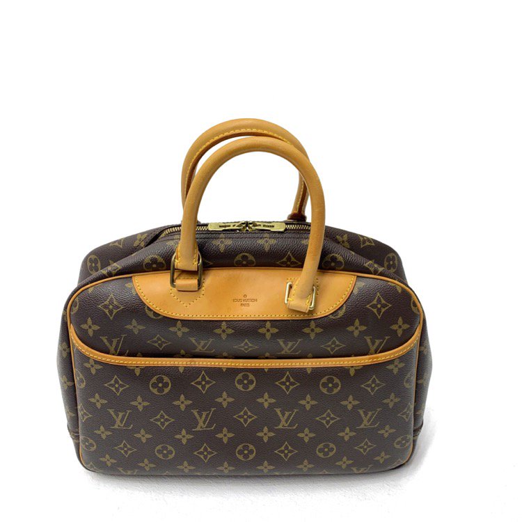 <img class='new_mark_img1' src='https://img.shop-pro.jp/img/new/icons11.gif' style='border:none;display:inline;margin:0px;padding:0px;width:auto;' />LOUIS VUITTON ルイ・ヴィトン モノグラム ドゥーヴィル ハンド バッグ ブラウン M47270