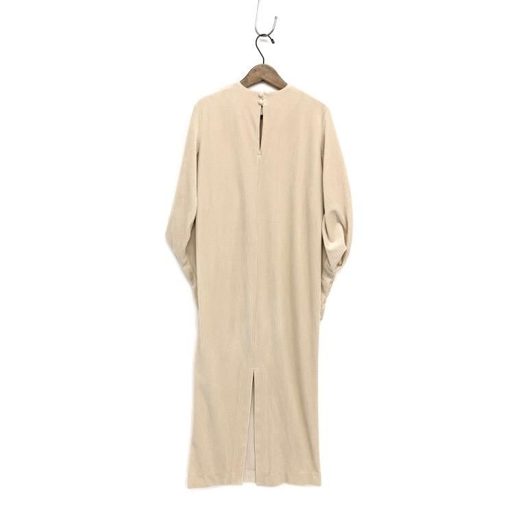 Mame Kurogouchi マメクロゴウチ Ribbed Velour Jersey Dress 別注