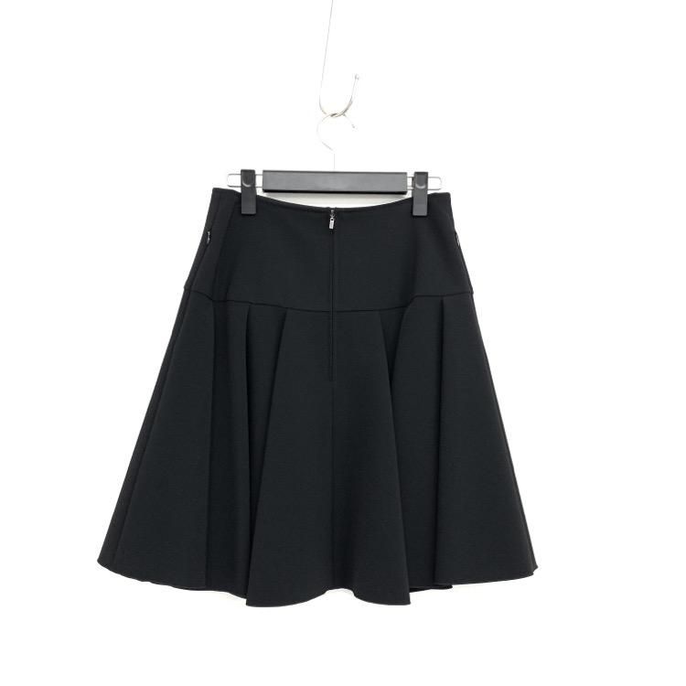 FOXEY NEWYORK フォクシー タックフレア スカート ブラック 38 39986