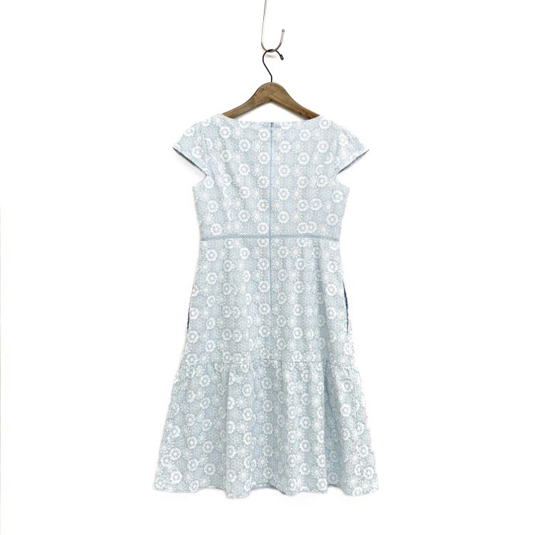 TOCCA トッカ WHITE JASMINE ドレス 刺繍 ワンピース ブルー 4 OPTOIZ0820 - 7YORKU ONLINE