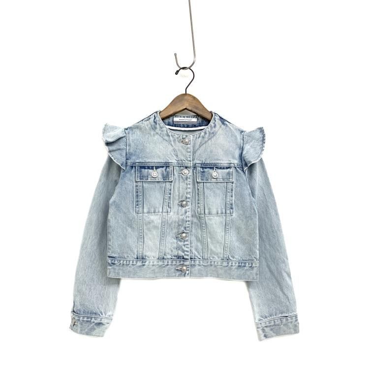 BORDERS at BALCONY ܡåȥХ륳ˡ SHOULDER FRILL DENIM JACKET 㥱å 36 BD2311-3B-25