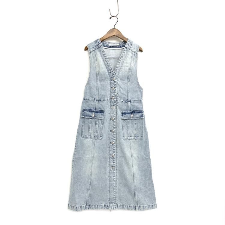 BORDERS at BALCONY ボーダーズアットバルコニー DENIM JUMPER SKIRT ...