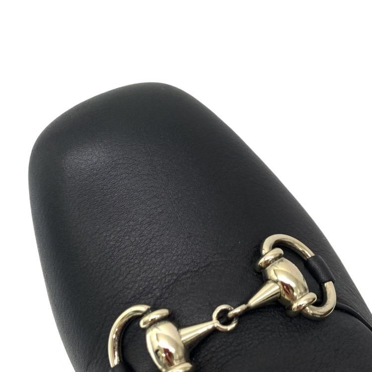 GUCCI グッチ ホースビット レザー ヒール ローファー パンプス GUCCI グッチ ホースビット レザー ヒール ローファー パンプス