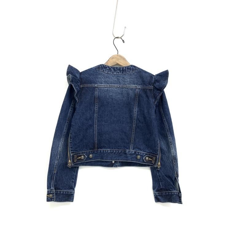 BORDERS at BALCONY ボーダーズアットバルコニー SHOULDER FRILL DENIM
