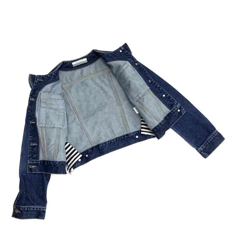 BORDERS at BALCONY ボーダーズアットバルコニー SHOULDER FRILL DENIM
