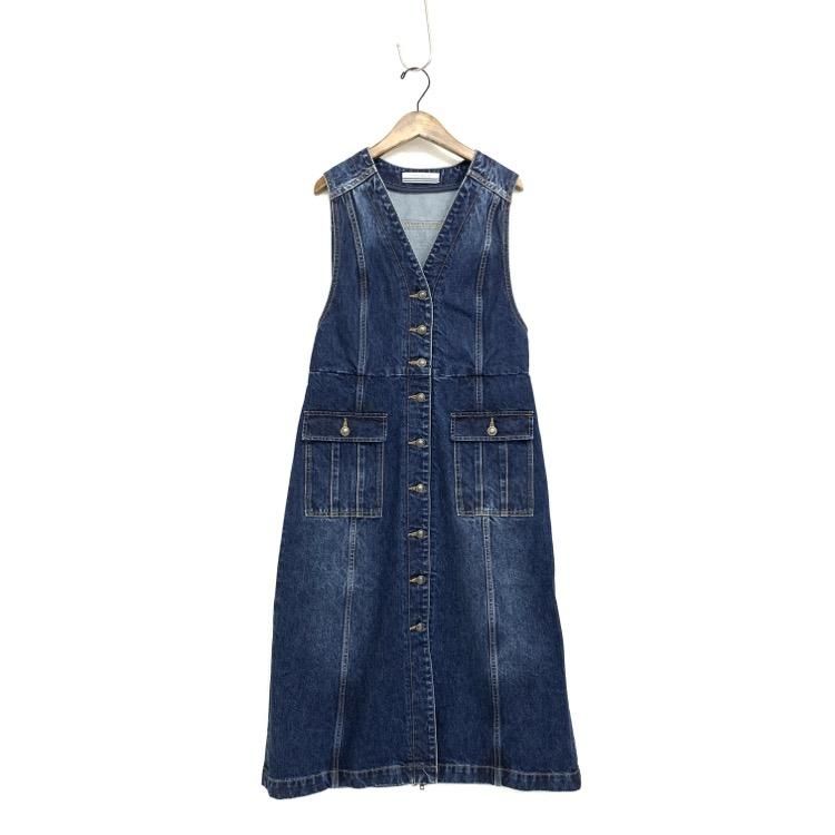 BORDERS at BALCONY ボーダーズアットバルコニー DENIM JUMPER SKIRT ...