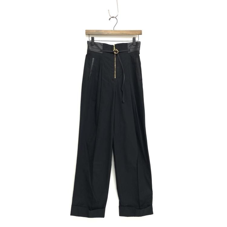 Mame Kurogouchi ޥ᥯ High Waisted Chino Wide Trousers ϥ ѥ MM21PF-PT705