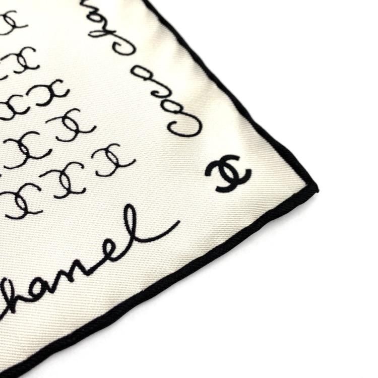 CHANEL2021.2022AW新作シュシュ・スカーフ・ホワイト CHANEL シャネル スカーフ&シュシュ セット ホワイト AA8028