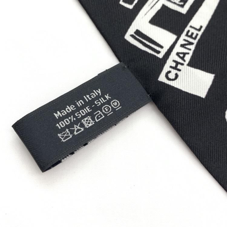 CHANEL シャネル ヘアバンド ブック&ホース スカーフ ブラック