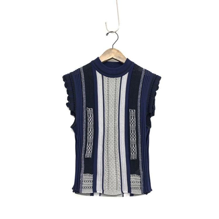 （ブランドロゴ）の人気ランキング Net マメクロゴウチ Kurogouchi Mame Stripe ニット Tops ニット/セーター