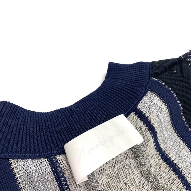 Mame Kurogouchi マメクロゴウチ Net Stripe Tops ニット